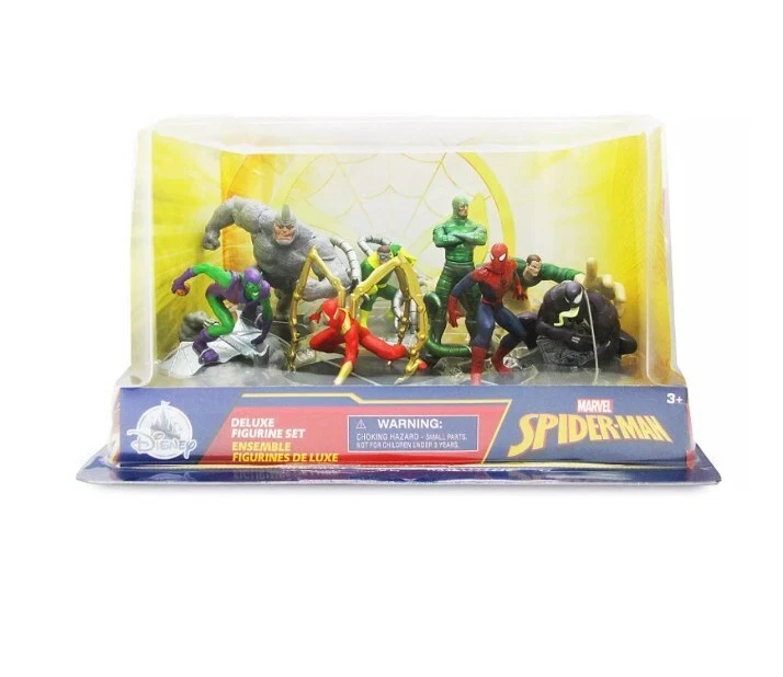 Disney spiderman figurine sale set