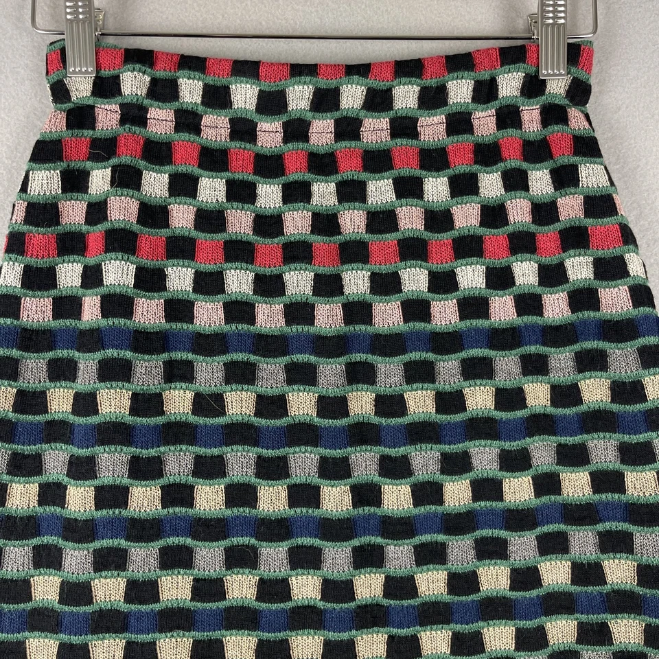 Женская юбка-карандаш Anthropologie Aldomartins Stevani XS вязаная эластичная вычурная ретро - Изображение 2 из 4