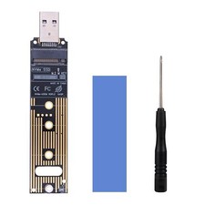 M.2 to USB Adapter 10 Gbps Converter Reader M Key Compatible with M.2 NVMe/SA...