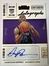 Harrison Barnes 2021-22 Panini Contenders Gold Autograph 4/10 #CA-HBN