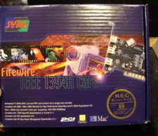 SYBA Firewire IEEE 1394A Card FG-Fan 873-2E1I-a2-01-sy01 New, Sealed