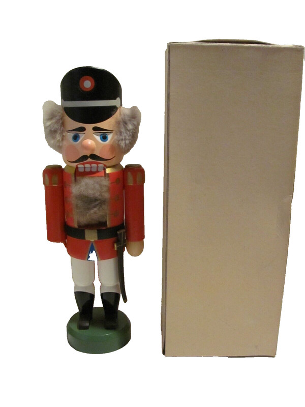 Vintage Erzgebirge Germany Hohne Spielwaren Sriffener Volkskunst Nutcracker-NIB