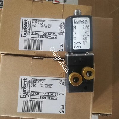 1pcs NEW Burkert solenoid valve 5420G 3.0 D6/4 230V 00134633 FedEx or DHL or UPS