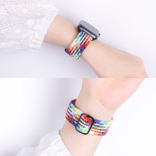 Braided Nylon Sport Band for Apple Watch 11 10 9 8 7 6 5 SE 40/44/41/45/42/46mm - Picture 7 of 68
