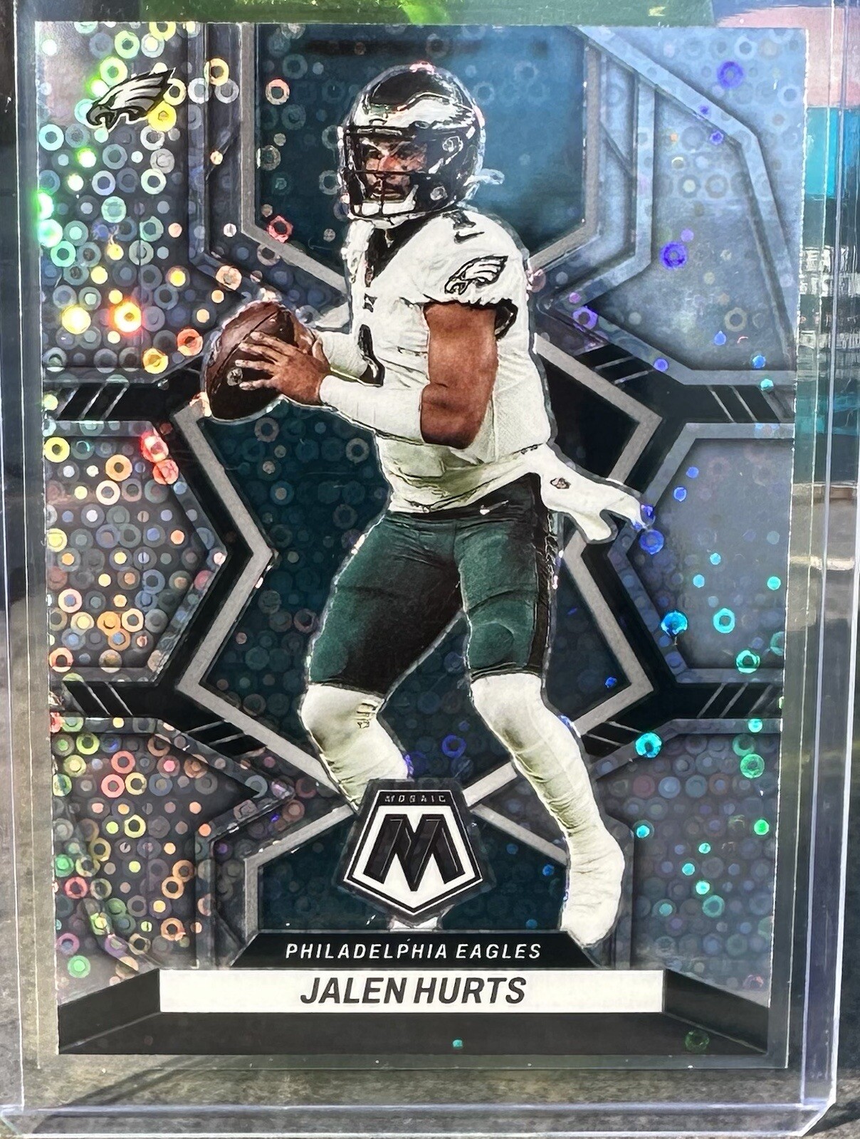 2022 Mosaic No Huddle Silver Disco Prizm Jalen Hurts Philadelphia Eagles #156