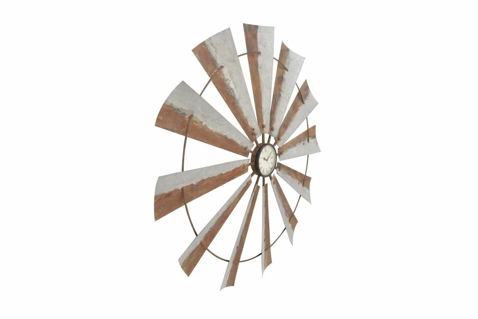 Reloj de pared estilo molino de viento Rustic Reflections 39" Foto 3 de 4
