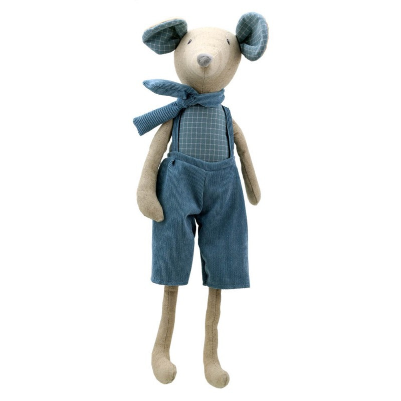 Wilberry Linen Mouse teddy Large Mouse Boy Teddy soft toy mice teddies doll toys