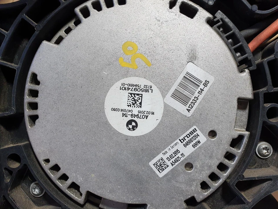 BMW 7 SERIES FAN RADIATOR FAN, PETROL, F01/F02, 03/09-09/15  - image 2 of 4