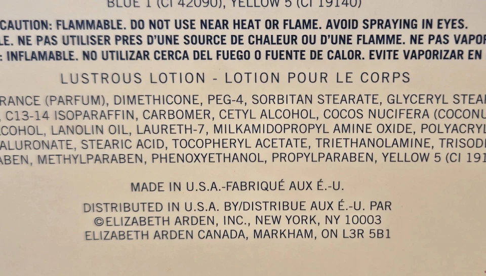 De colección Original Elizabeth Arden Fórmula 1.7 OZ Nautica EDP + 2 oz Loción Set de Regalo Foto 3 de 4