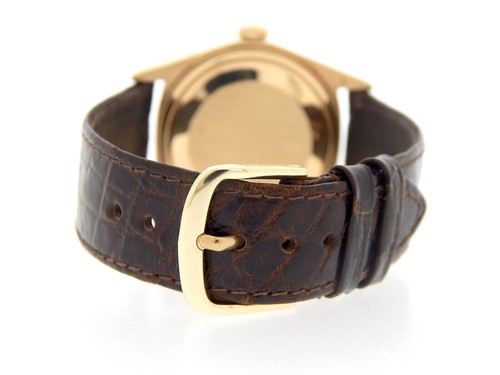 Mens Rolex Day-Date President 18K Yellow Gold Watch Linen Dial Brown Band 1803 - Picture 4 of 7