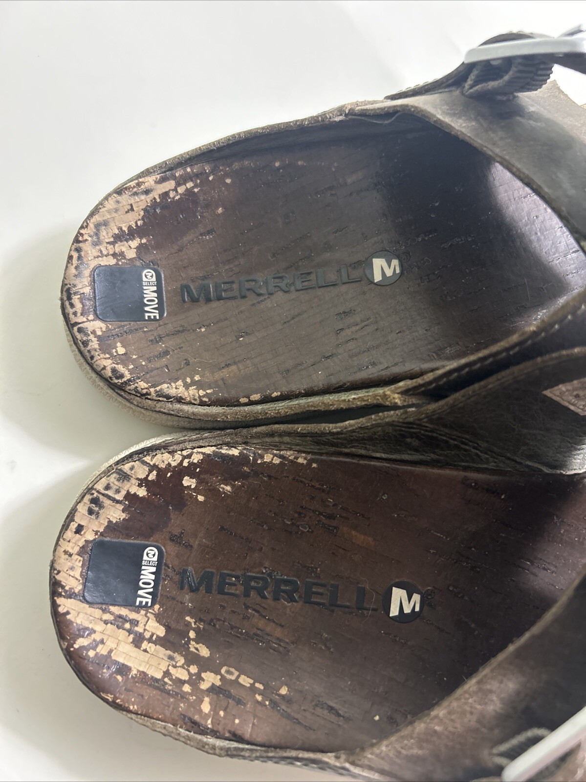 Sandali donna Merrell Around Town Vertiver taglia 8 marrone slip on