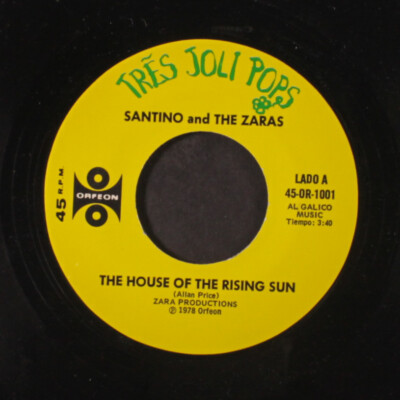 Satino & The Zaras : House Of Rising Sun / Some Times When Wir Touch 17.8cm