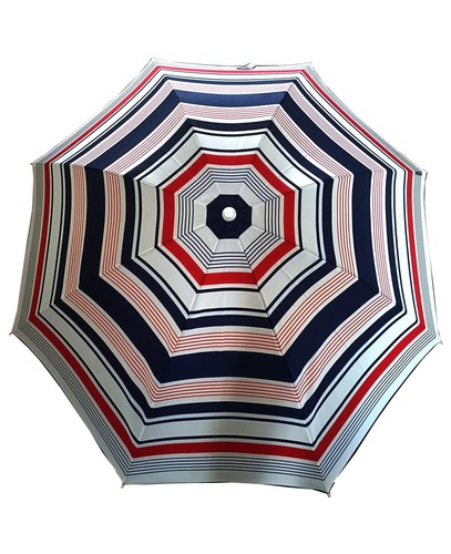Beach Umbrella Classic Retro Style Tropez Picnic Camping Umbrella - Picture 3 of 6