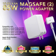 85W AC Adapter Charger Power Supply for Apple MacBook Pro 15" Retina A1398 A1424