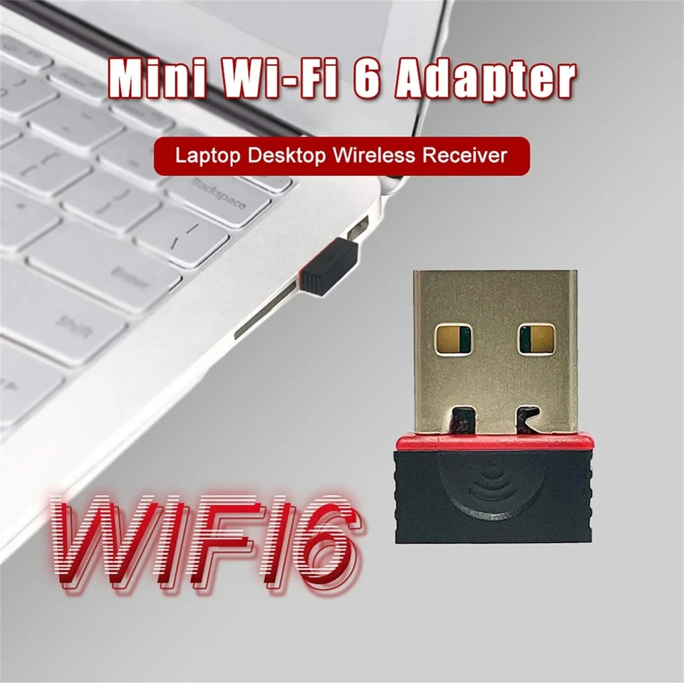 USB Adapter für PC & Desktop | 2,4G /5G | Schnelles WLAN für Zocken Wi-Fi 6  - Bild 3 von 4