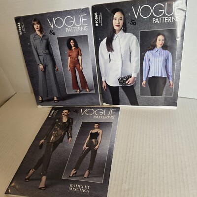 Lot of 3 Vogue Patterns Uncut Factory folded R10640,R10644,R10868,