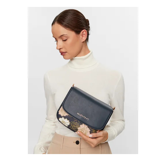 Auténtico bolso Valentino Torebka Bretzel VBS6J101F azul/multicolor detalle correa