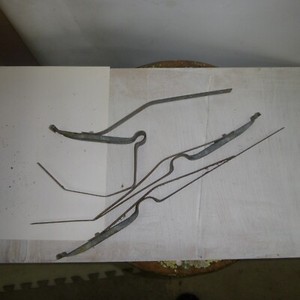 vintage metal gutter strap / anchors