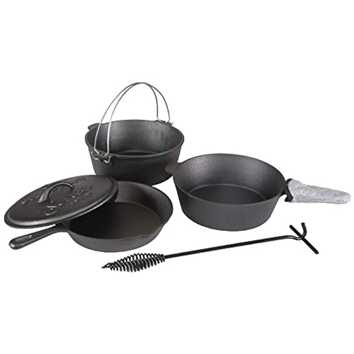 Snow Peak CS-550 Combo Duo Cast Iron Cookware Set Rare No Box