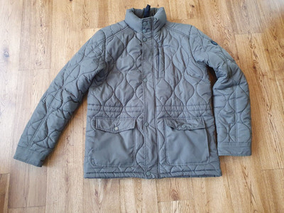 Threadbare olivgrüne Winter Steppjacke Herren Gr. UK M