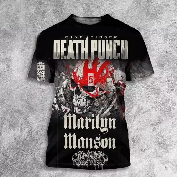 Marilyn Manson On Tour With Five Finger Death Punch This Summer 3D T-shirt P6655