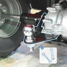 For Honda 250 Recon TRX ATV Ball Hitch 97-18 Powder Coated Finish With Hardware