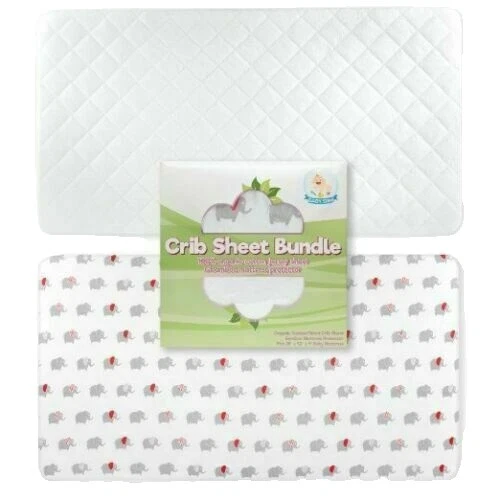 Almohadillas De Colchón Cuna unisex de algodón y fundas