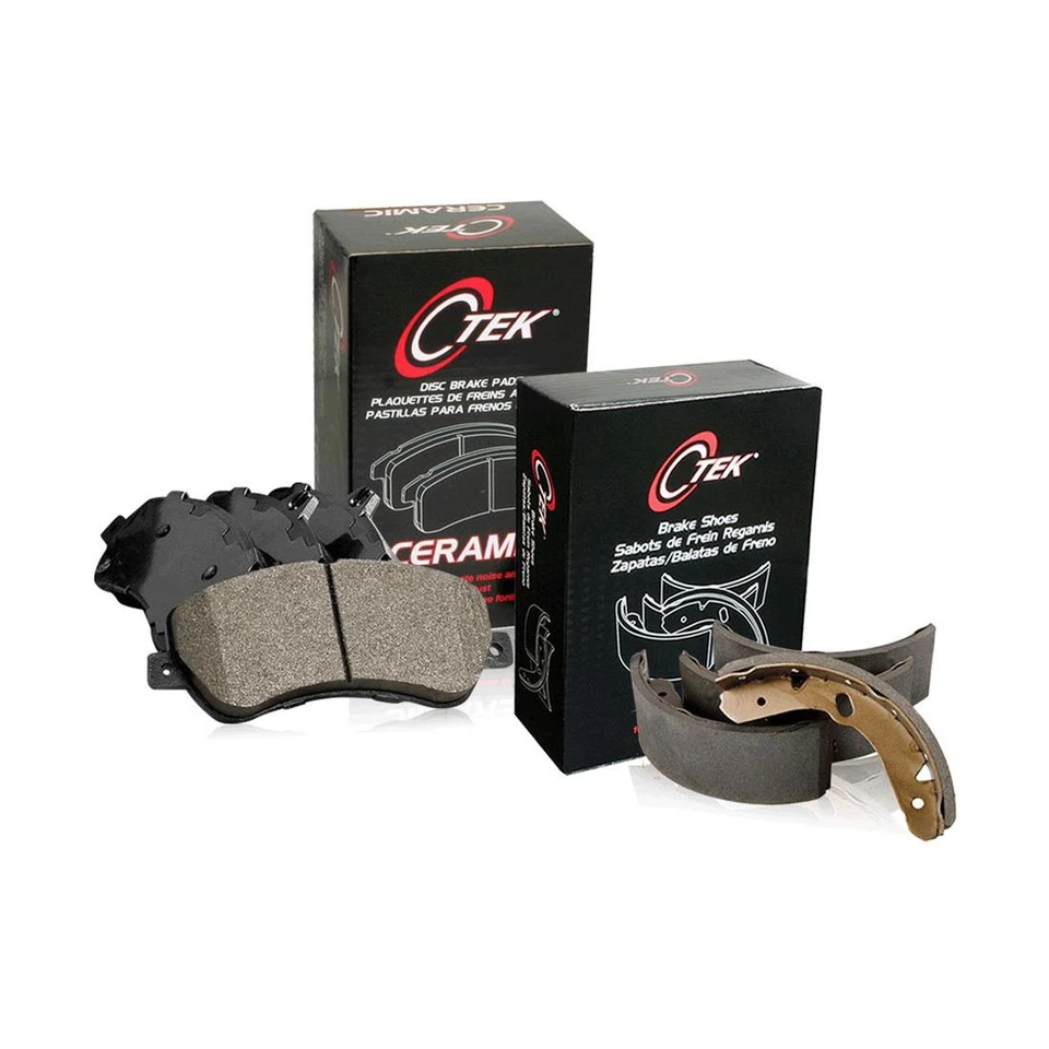 Juego de 2 pastillas de freno y zapatas de freno delanteras + traseras de cerámica para Chevrolet Cavalier Foto 2 de 4