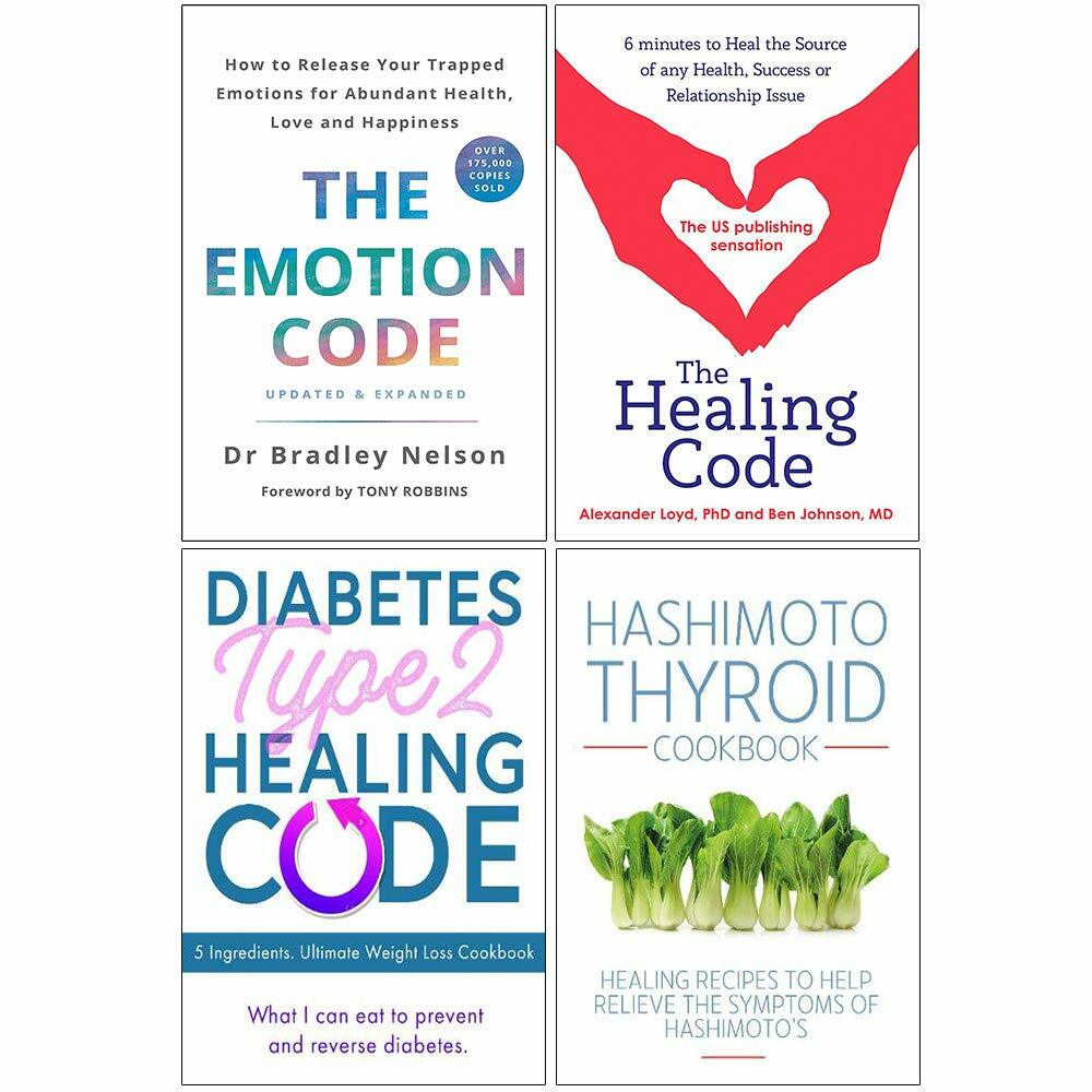 The Book Bundle Unisex The Emotion Code, The Healing Code, Hashimoto Thyroid Cookbook & More 4 Books Collection Set - Non Fiction - Mixed Format - Image 3