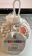 60 Count - Cat/Dog - Mini Erasers