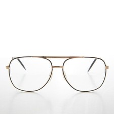 Gold Aviator Bifocal Reading Glasses 3.00 diopter Black - Reed