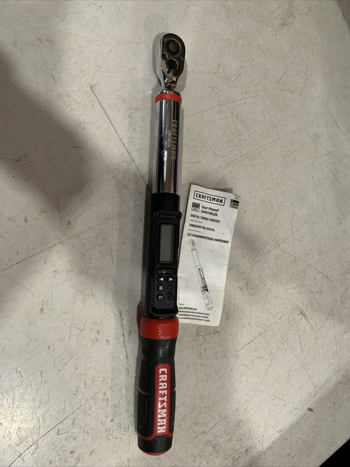 Craftsman CMMT99435 3/8 inch Digital Torque Wrench, 20 to 100 ft lb