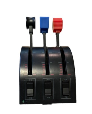 Saitek Pro Flight Three Lever Throttle Quadrant 6 Pins | eBay