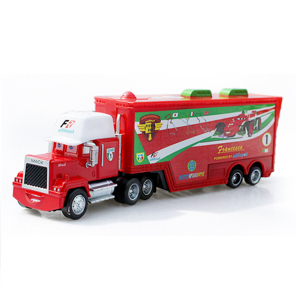 Disney Pixar Cars And Plane Lightning McQueen Mack Hauler Truck & Car Sheriff - Picture 224 of 315