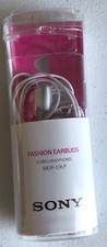 Genuine Sony Fashion Earbuds MDR-E9LP In-Ear Stereo Audio Headphones Pink/Grey