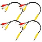 4 Pcs Adapter Cable Audio Extender Cord Adapters and Connectors