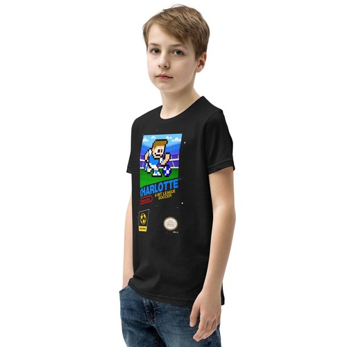 Charlotte FC 8-bit Retro Nintendo Vintage Liga de Fútbol Camiseta Juvenil Niño Camiseta - Imagen 2 de 9