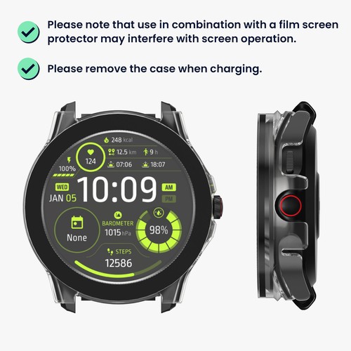 2x coprivetro compatibile con Ticwatch Pro 5 - Afbeelding 5 van 8