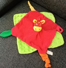 1077🌟Doudou Ane Cheval Vache Girafe Rouge Vert Anneau de Dentition Babymoov