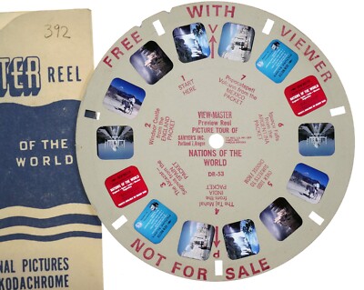 View-Master DR-53 Demo Preview Reel NATIONS OF THE WORLD Sawyer's