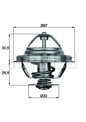 MAHLE TX 27 80D THERMOSTAT, KÜHLMITTEL FÜR ALPINA BMW