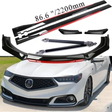 For Acura TLX A-Spec Front Bumper Lip Spoiler Splitter Side Skirt Body