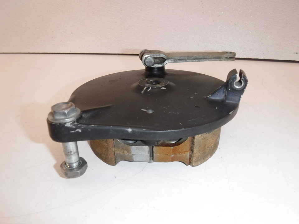 Kawasaki kdx175 1980 freno delantero placa de tambor montaje de zapatas Foto 3 de 4