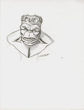Loston Wallace SIGNED Original Marvel Comics Art Sketch ~ The Incredible Hulk