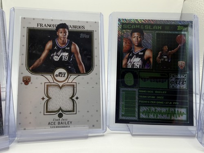 #ad Ace Bailey 2025 26 Topps Franchise Fabrics Rookie Patch #FF AB 99 Rookie Lot $74.99