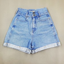 Vintage 80s 90s A.S.E. High Rise Denim Mom Cuffed Jeans Shorts Size 7