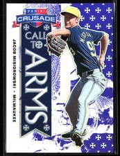 Jacob Misiorowski 2025 Panini Crusade Call to Arms Purple Prizm SP /149 #16 RC