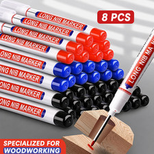 Long Head Deep Hole Marker Pens, 8PCS Long Nib Marker 20mm Quick Dry Waterproof
