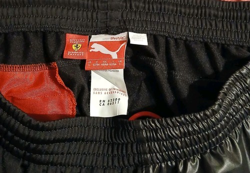 Puma Scuderia Ferrari Street Woven Jogger Pants Black 596138 Men's Size LARGE - Picture 3 of 17