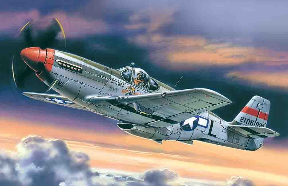 Icm 48121 - 1:48 Mustang P-51C American Fighter - New